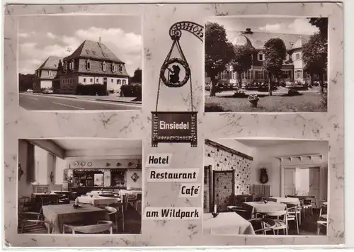 50673 Multi-image Ak Darmstadt Einsiedel Hotel Restaurant Café am Wildpark 1965