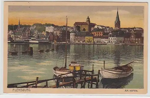 50661 Ak Flensburg au port 1925