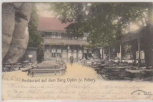 50646 Ak Restaurant sur le mont Oybin (v. Adler) 1902