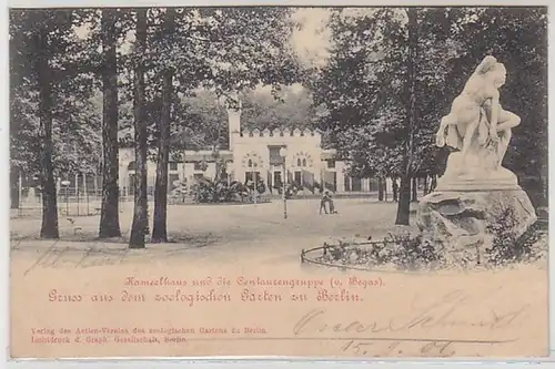 50645 Ak Salutation du jardin Zuugologisch à Berlin 1901