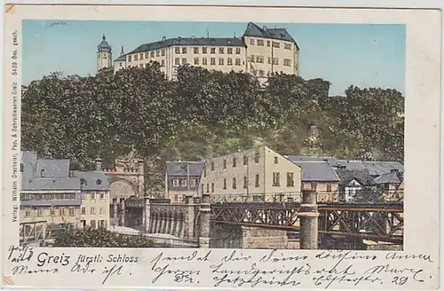 50641 Ak Greiz fürstliches Schloss 1905