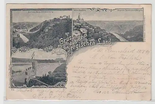 50633 Mehrbild Ak Gruss aus dem bergischen Land 1899