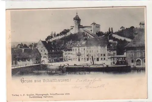 50600 Ak Gruss de Schaffhouse Vue de la ville vers 1898
