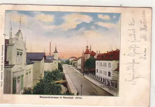 50584 Ak Bismarckstrasse in Neustadt (Orla) 1903