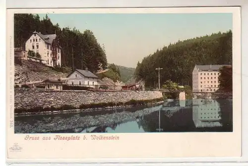 50575 Ak Gruß aus Flossplatz bei Wolkenstein um 1900