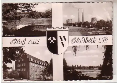 50573 Multi-image Ak Gruss de Gladbeck en Westphalie vers 1950