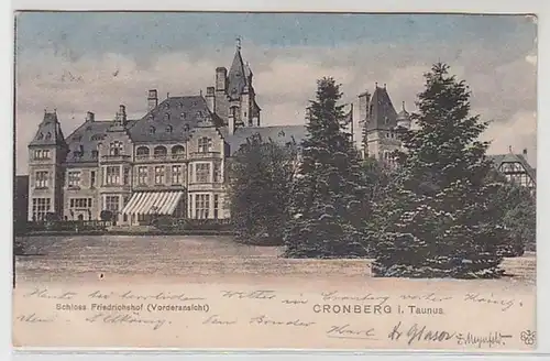 50550 Ak Cronberg au Taunus Château Friedrichshof 1904