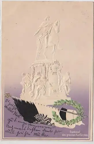 50549 Präge Ak Berlin Denkmal des grossen Kurfürsten 1903