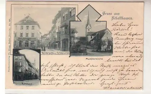 50512 Mehrbild Ak Gruss aus Schaffhausen 1909