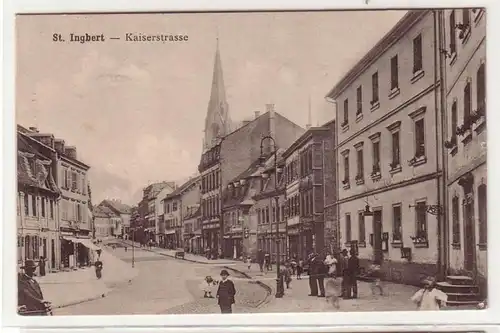 50494 Feldpost Ak St. Ingbert Kaiserstrasse 1915