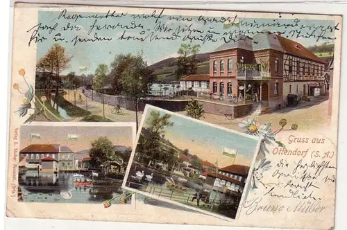 50463 Mehrbild Ak Gruß aus Ottendorf S.-A. Gasthaus 1903