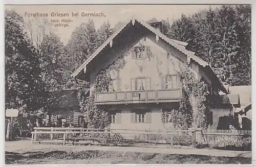 50446 Ak Forsthaus Griesen à Garmisch 1910
