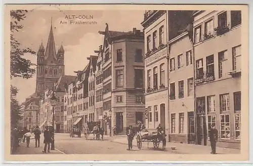 50427 Ak Alt Cöln à la Tour de Francais avec des magasins 1910