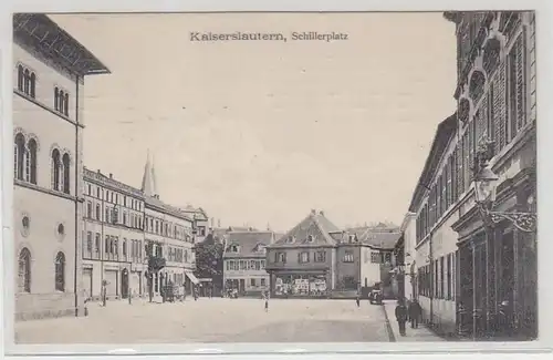 50419 Ak Kaiserslautern Schillerplatz 1914