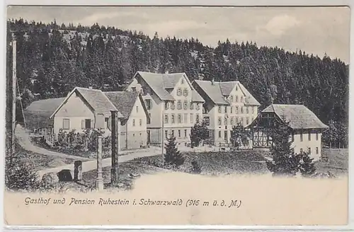 50408 Ak Gasthof und Pension Ruhestein im Schwarzwald 1905