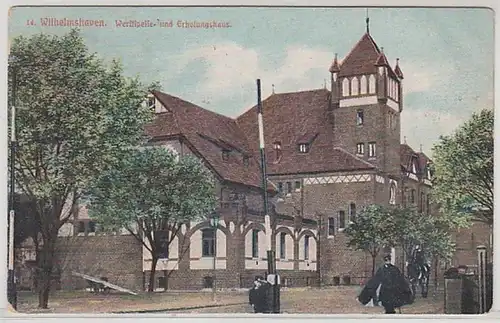 50406 Ak Wilhelmshaven Werftsfahren- und Resumhaus vers 1915