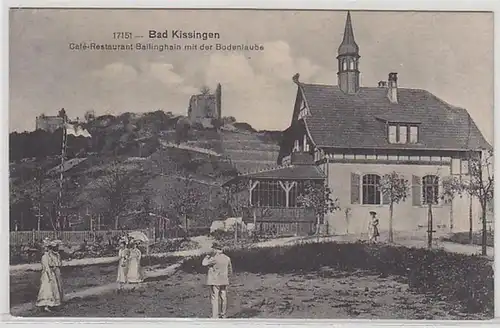 50400 Ak Bad Kissingen Café Restaurant Bailinghain avec la luxure du sol 1925