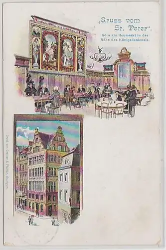 50340 Ak Salutation de Saint-Pierre Cologne au foin vers 1910