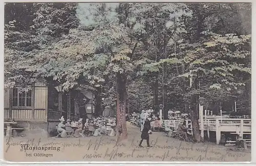 50331 Feldpost Ak Mariaspring près de Göttingen Biergarten 1915