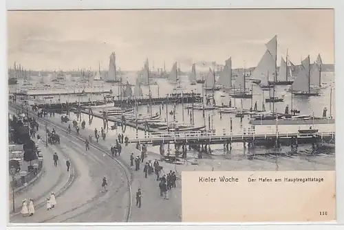 50330 Ak Kieler Semaine du port au principal régate vers 1904