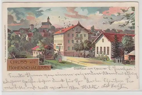 50328 Ak Salutation de Hohenbunglarn Hostal au Capucin 1902