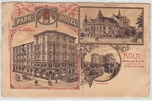 50323 Mehrbild Ak Köln Park-Hotel 1907