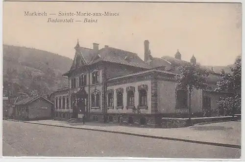 50304 Post Ak Markirch dans la salle de bains en Alsace 1916