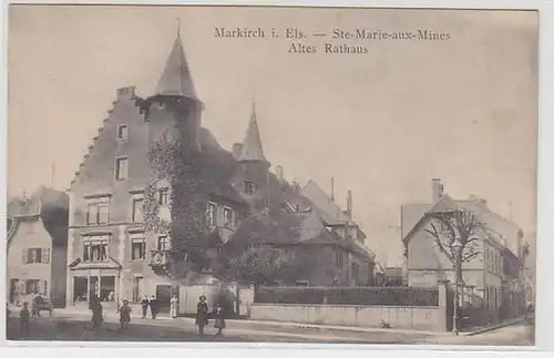 50298 Poste de terrain Ak Markirch dans l'Alsace Hôtel de ville 1914