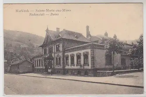 50296 Feldpost Ak Markirch im Elsass Badeanstalt 1916