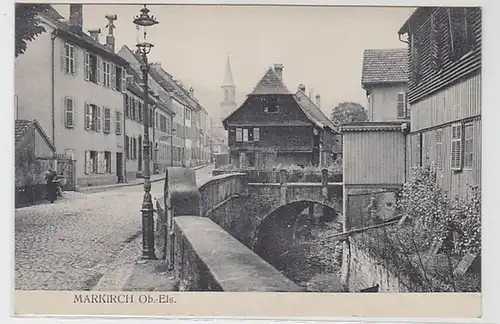50295 Feldpost Ak Markirch im Ober-Elsass Stadtansicht 1916