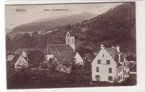 50292 Ak Wolfach église catholique de la ville de Pfharrch 1919