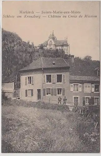 50288 Feldpost Ak Markirch im Elsass Schloß am Kreuzberg 1916