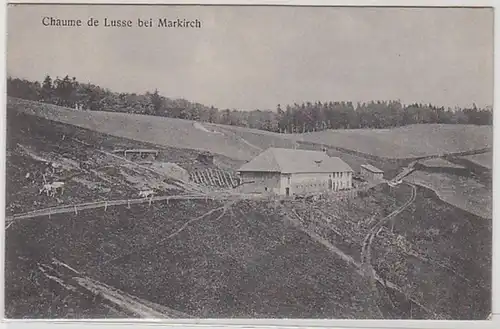 50287 Feldpost Ak Chaume de Lusse bei Markirch im Elsass 1915
