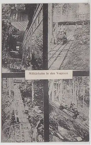 50284 Feldpost Ak chemin de fer militaire dans les Vosges 1916