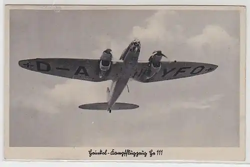 50268 Feldpost Ak Heinkel avion de combat He 111 1941