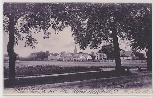 50261 Ak Gruß aus Niesky Stadtansicht 1908