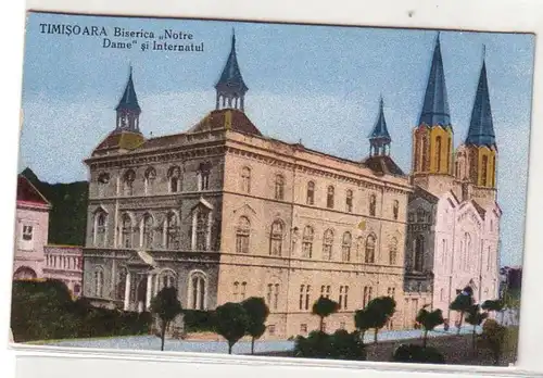 50245 Ak Timisoara Banat Roumanie Biserica "Notre Dame" vers 1915