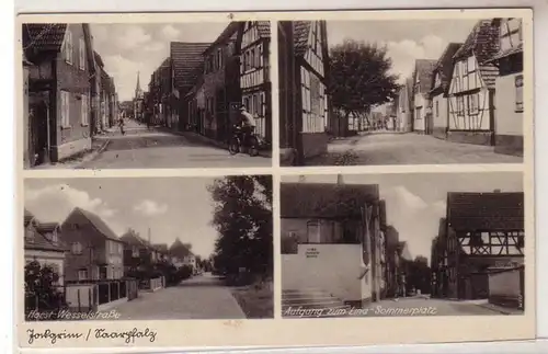 50226 Ak Jockrim Saarpfalz Strassenansichten, Sommerplatz 1940