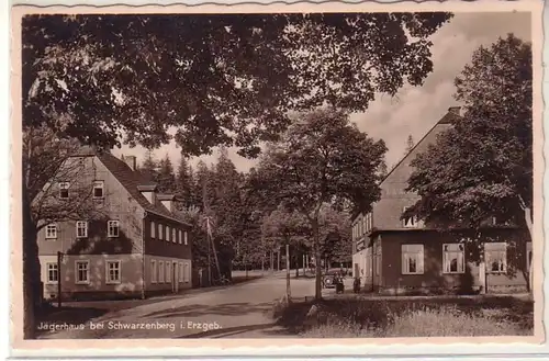 50211 Ak Jägerhaus bei Schwarzenberg i. Erzgebirge 1933