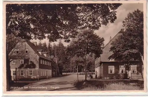 50211 Ak Jägerhaus près de Schwarzenberg i. Montagnes Métallifères 1933