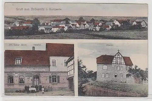 50190 Mehrbild Ak Drössnitz bei Gumperda 1918