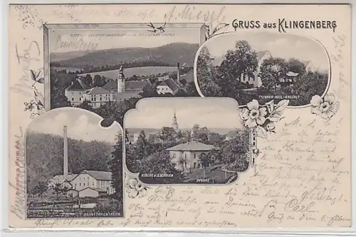 50188 Mehrbild Ak Gruß aus Klingenberg Rittergut usw. 1905