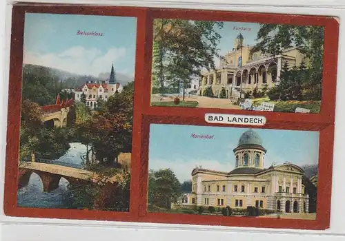 50150 Ak multi-images Bad Landeck Marienbad, etc. vers 1930