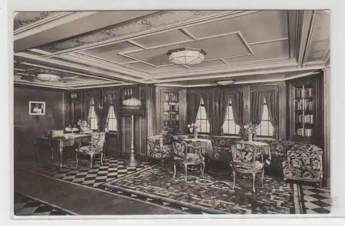 50138 Ak MS "Milwaukee" HAPAG Caquet de salon pour femmes vers 1930