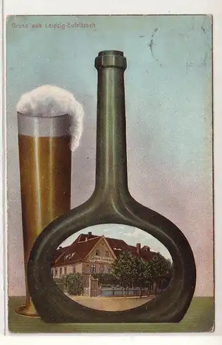 50108 Ak Gruß aus Leipzig Eutritzsch Gosen Schänke 1907