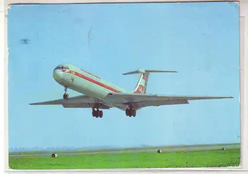 49993 DDR Ak Turbinenluftstrahlverkehrsflugzeug IL-62 1981