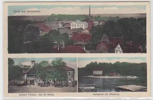 49969 Mehrbild Ak Gruß aus Salzmünde Gasthof um 1920