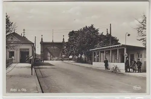 49897 Ak Kehl Douanes Contrôle des passeports a.d. Pont rhénan autour de 1920