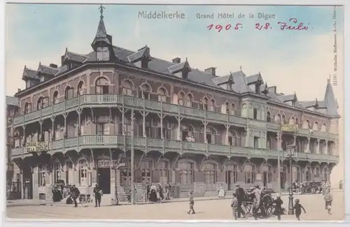 49881 Ak Middelkerke Belgique Grand Hotel de la Digue 1905