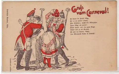 49843 Ak Gruß vom Carneval ! Köln um 1910
